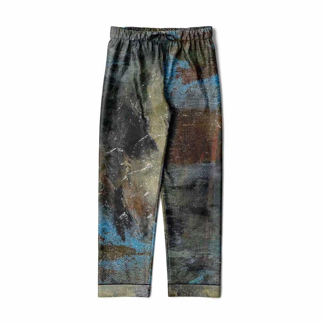 Anthony Ferrara – “Blue Eye” Art Men's Satin Pajama Set