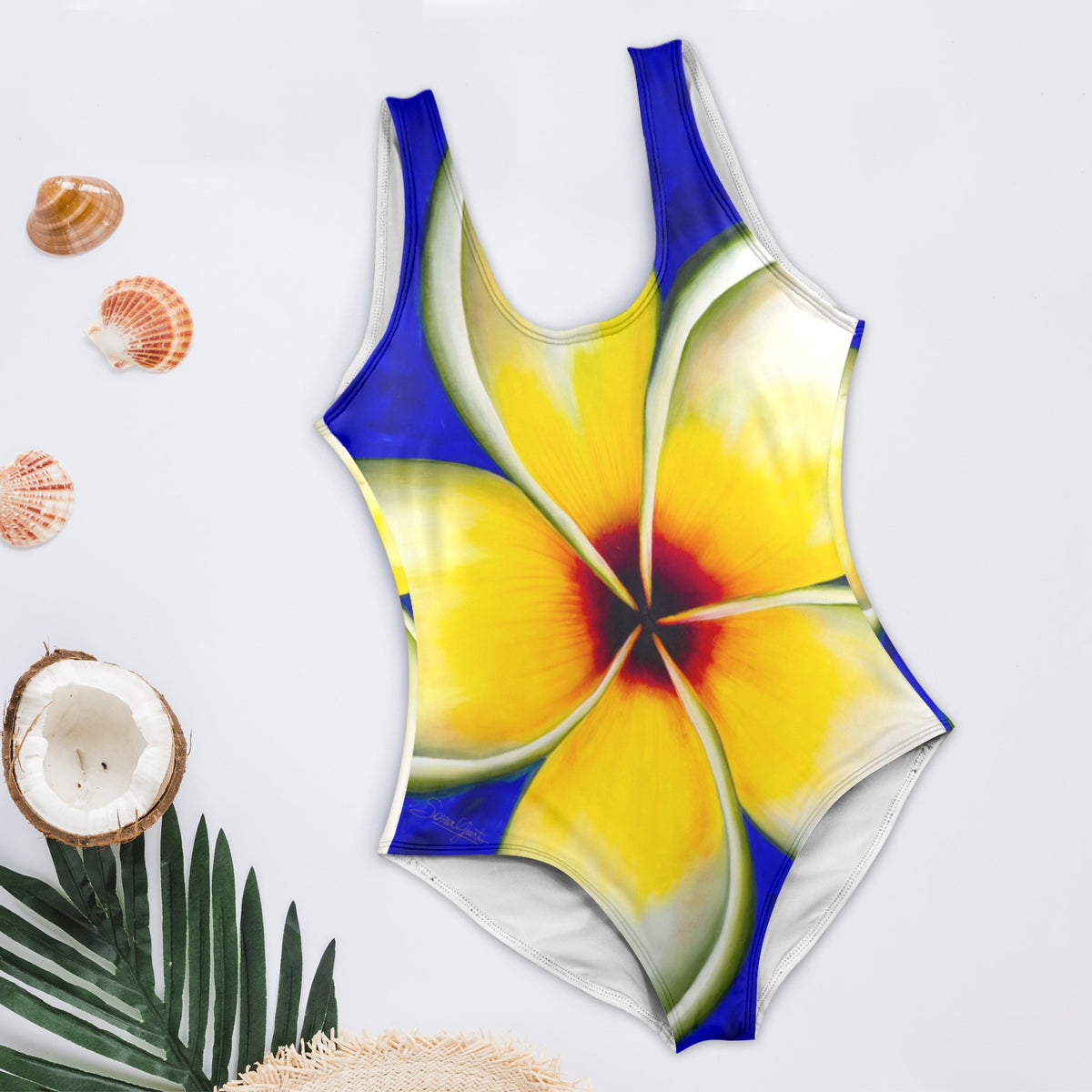 Sonia Giusto – “Plumeria” Art One-Piece Swimsuit