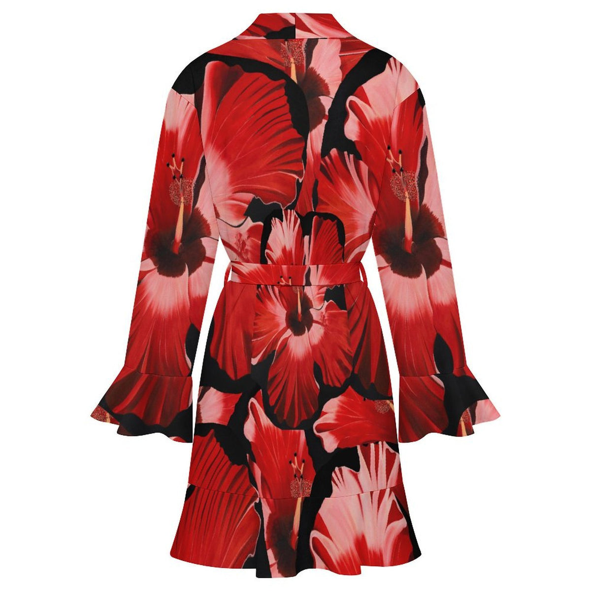 Sonia Giusto – “Rosa China” Art Women’s Ruffle Robe