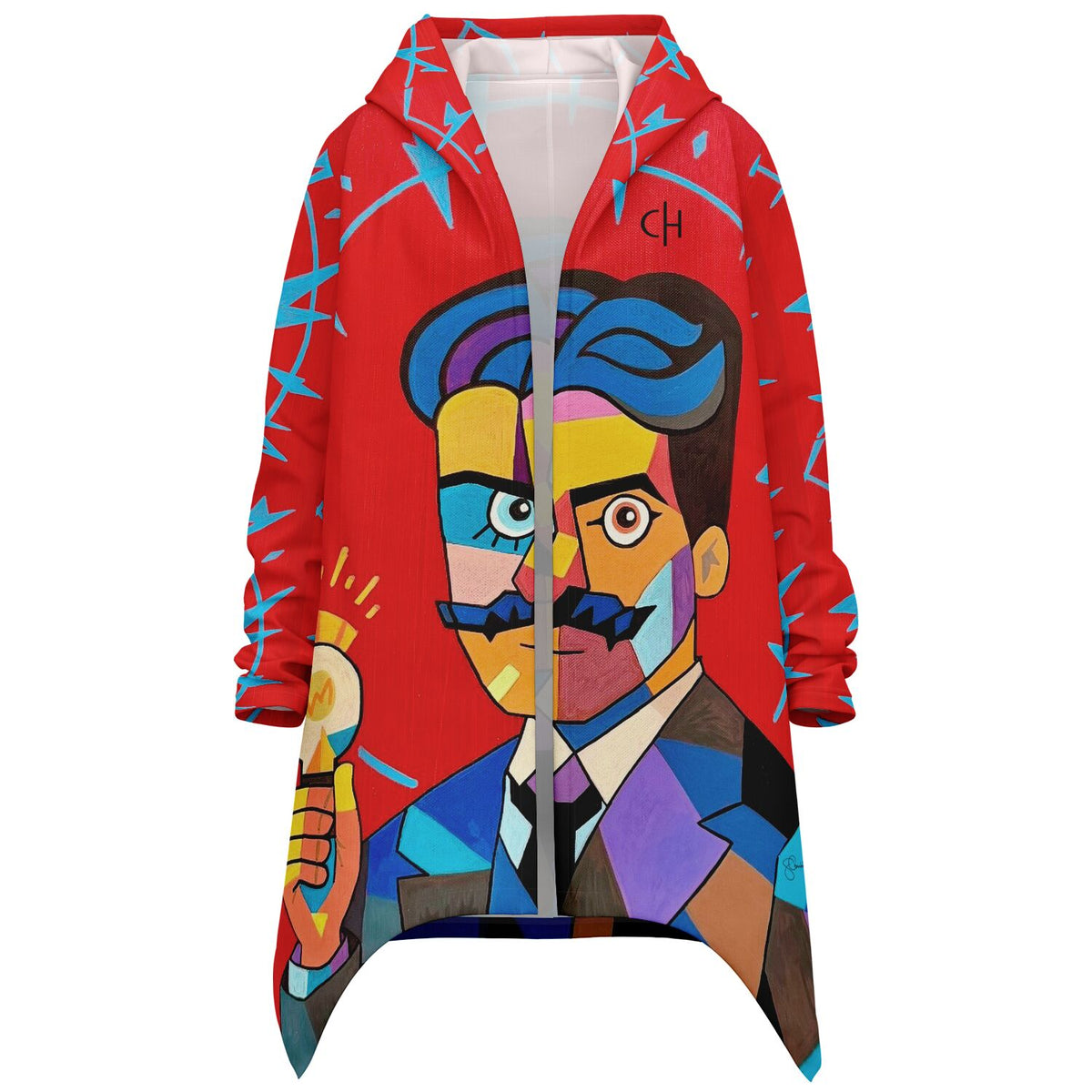 Grace Courbis – “The Geometry of Genius — Nikola Tesla” Art Cloak