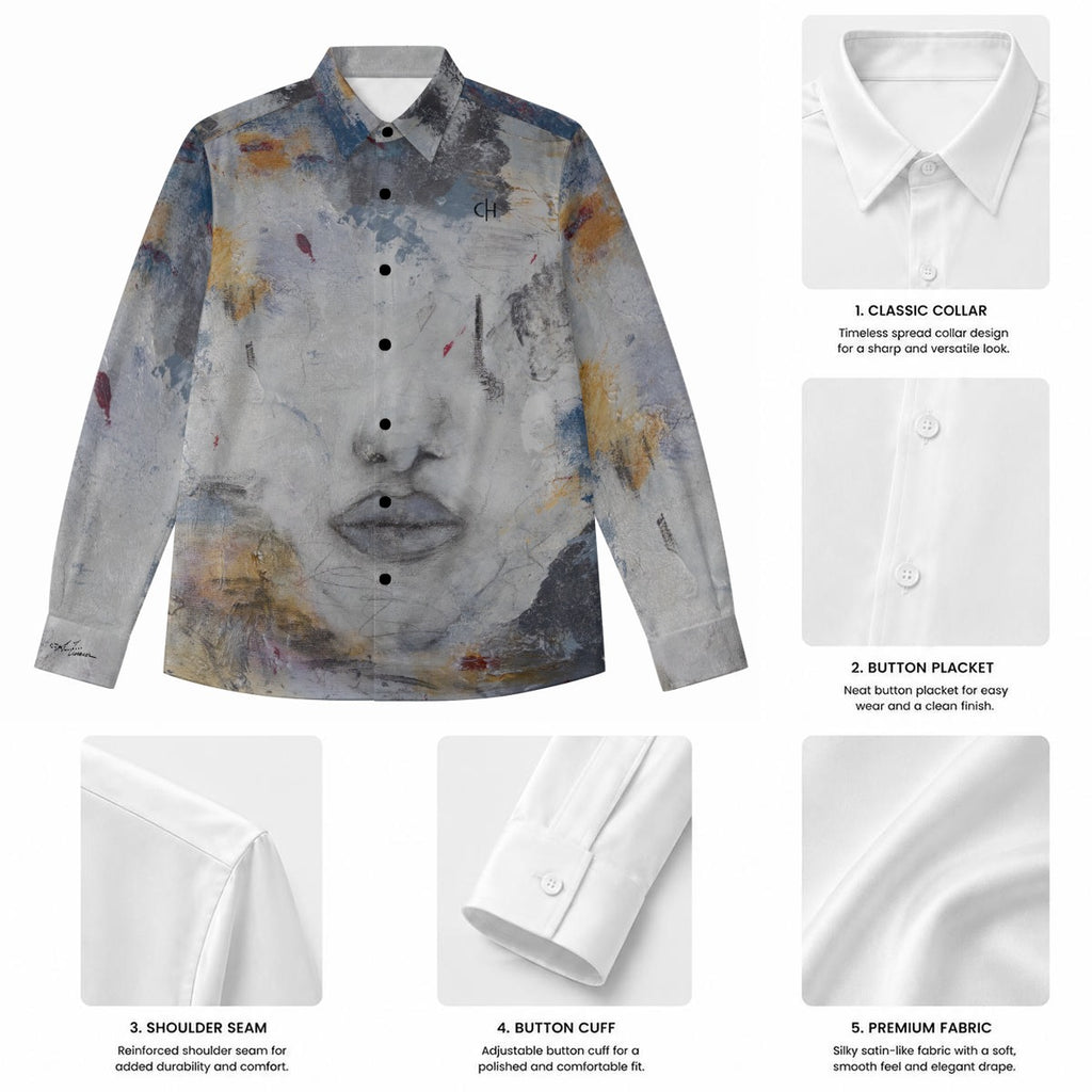 Anthony Ferrara – “Her Secrets” Art Men’s Long-Sleeve Shirt
