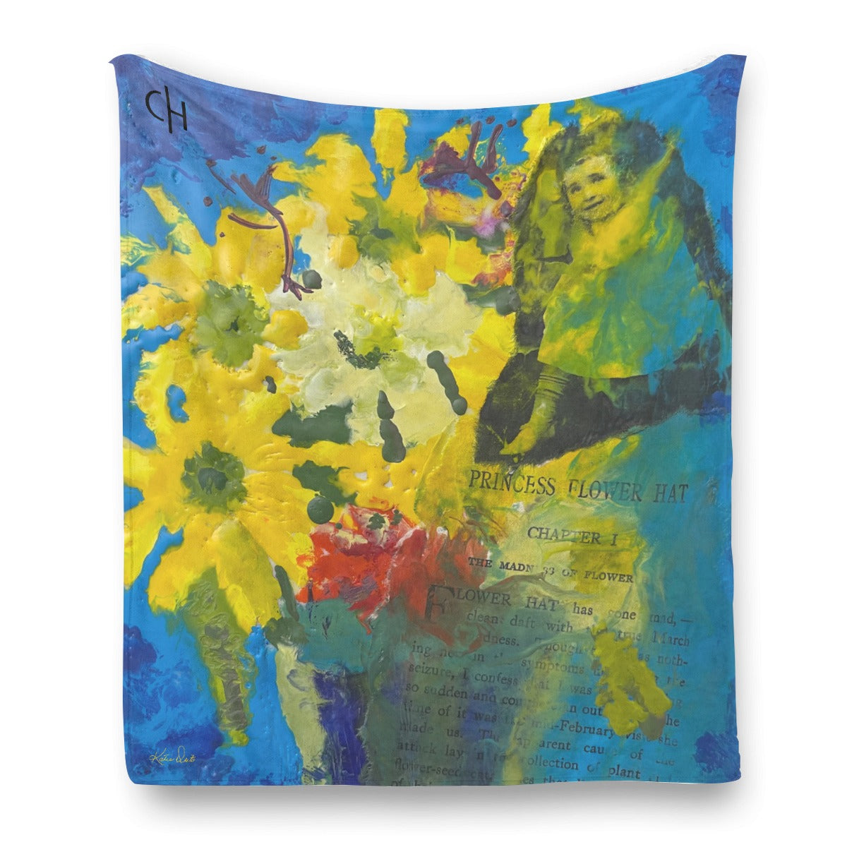 Katie Deits – “Princess Flower Hat” Art Blanket