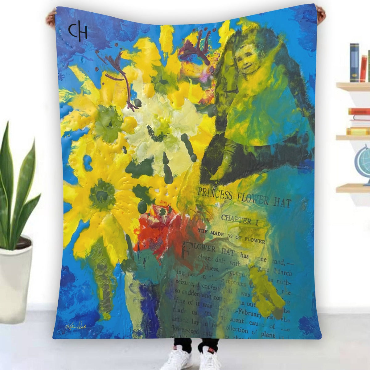 Katie Deits – “Princess Flower Hat” Art Blanket