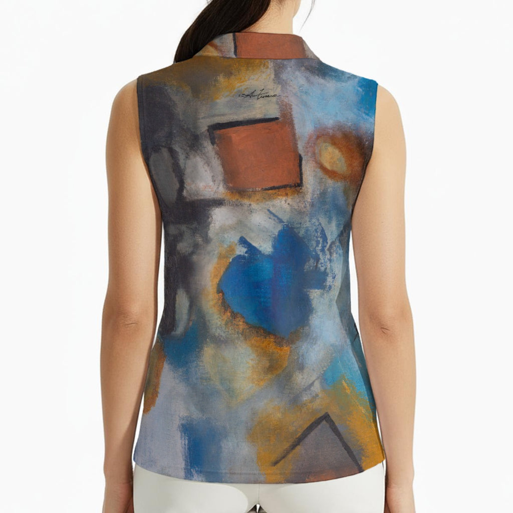 Anthony Ferrara – “The Blessing” Art Sleeveless Polo Shirt