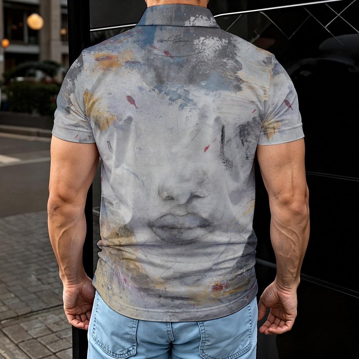 Anthony Ferrara – “Her Secrets” Art Men’s Polo Shirt