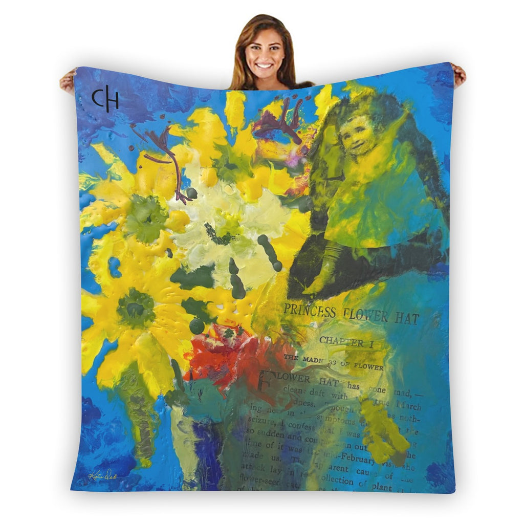 Katie Deits – “Princess Flower Hat” Art Blanket