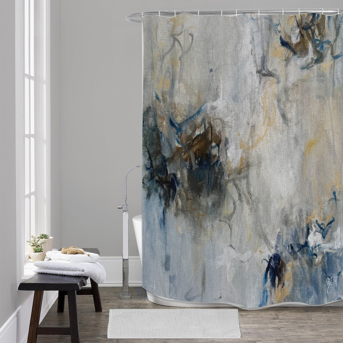 Micha Matouk – “Flying” Art Shower Curtain