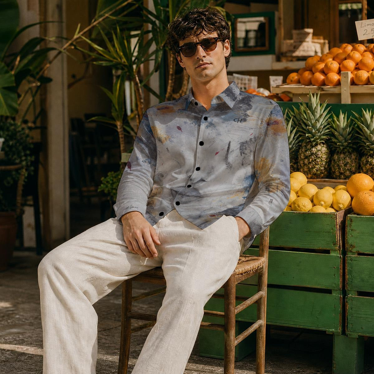 Anthony Ferrara – “Her Secrets” Art Men’s Long-Sleeve Shirt