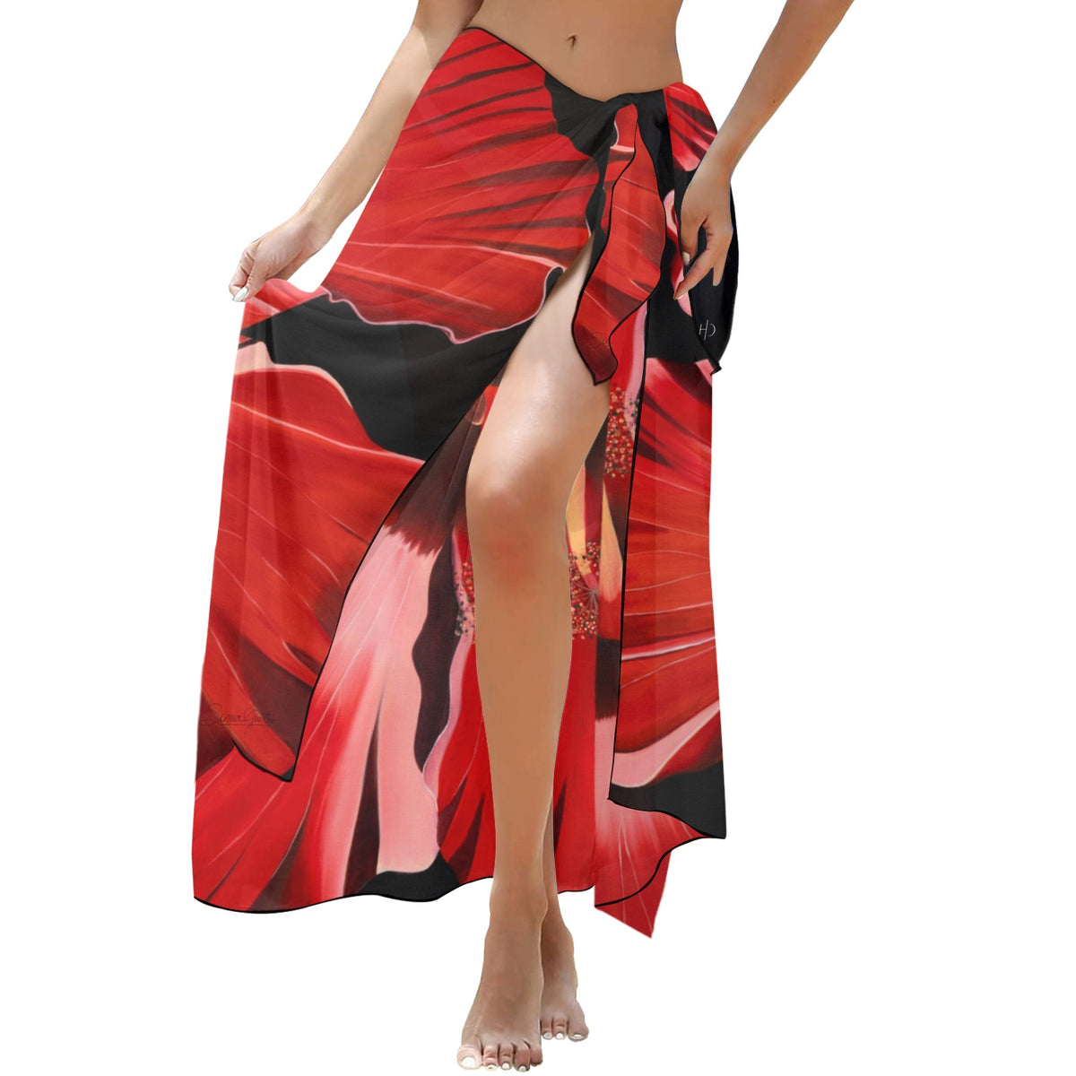 Sonia Giusto - “Rosa China” Art Long Beach Sarong