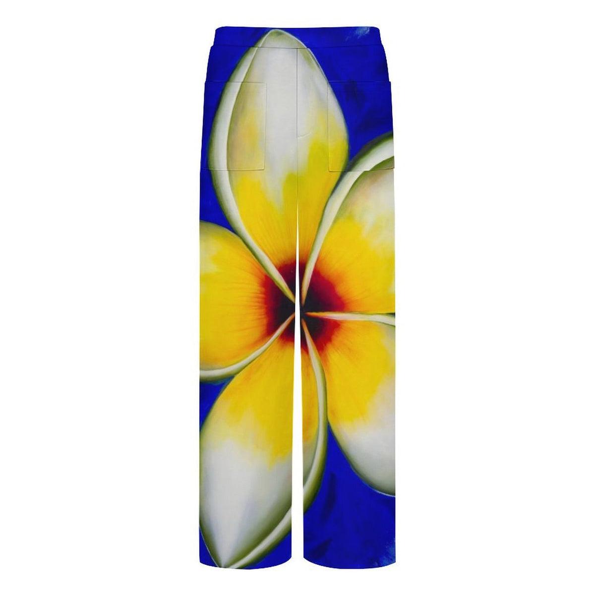 Sonia Giusto – “Plumeria” Art Wide-Leg Pants