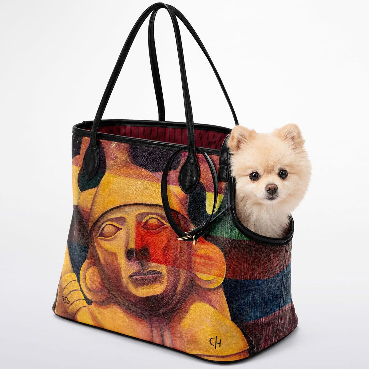 Franco Sotillo – “The Watcher” Art Pet Carrier Tote Bag