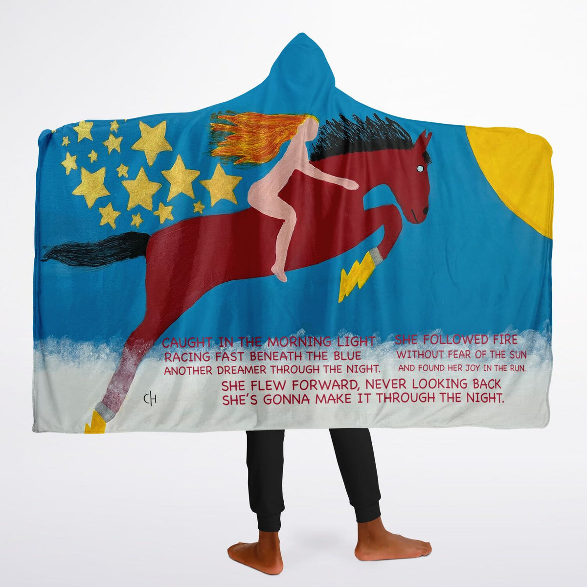 Daniel Pichney – “In Mania” Art Hooded Sherpa Blanket