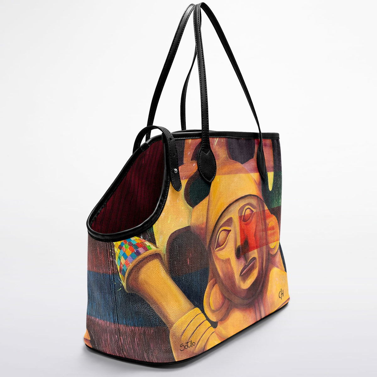 Franco Sotillo – “The Watcher” Art Pet Carrier Tote Bag