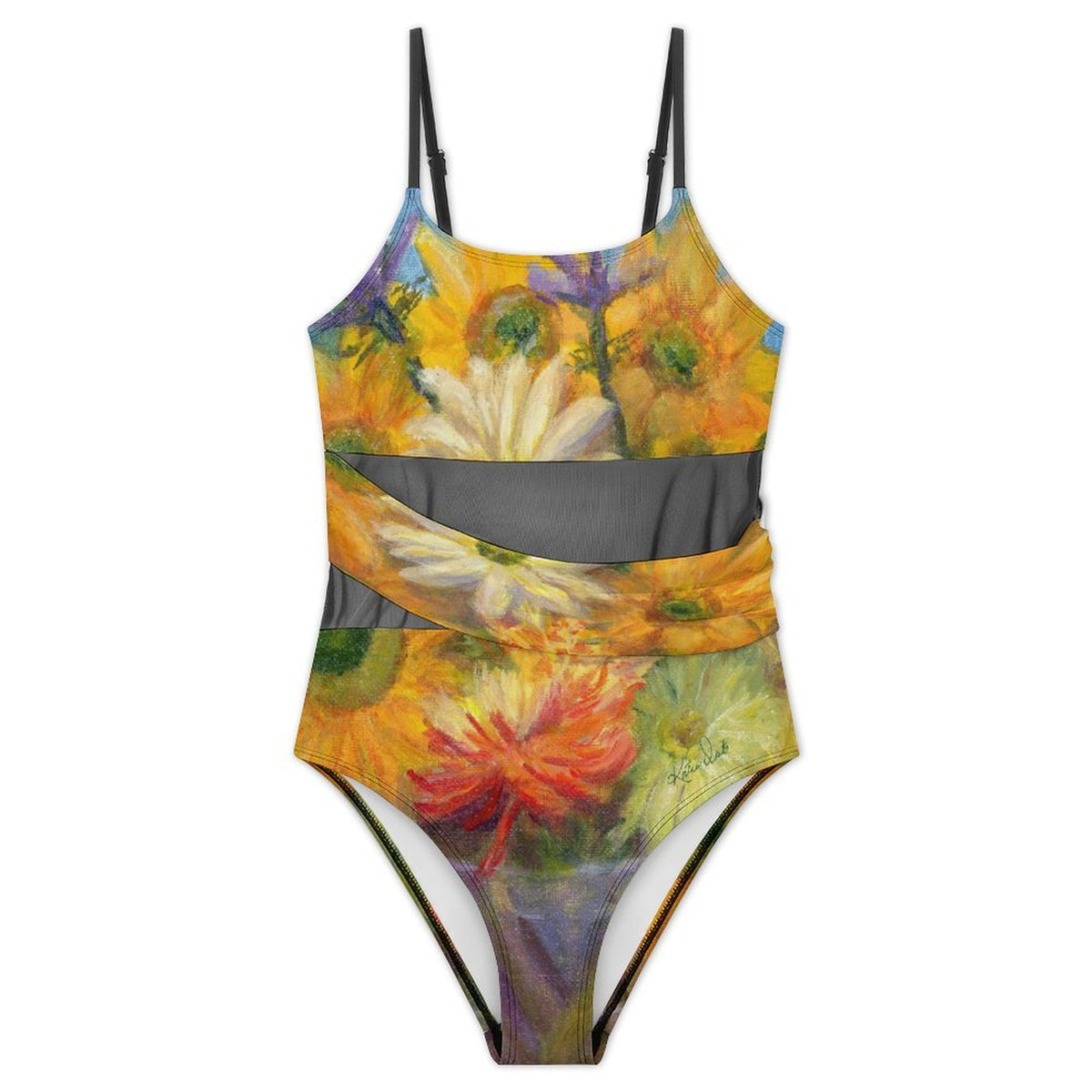 Katie Deits – “Remembering Vincent” Art One-Piece Swimsuit