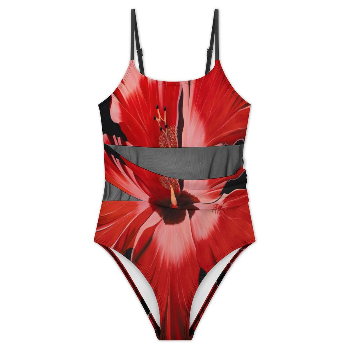 Sonia Giusto - “Rosa China” Art Mesh One-Piece Swimsuit