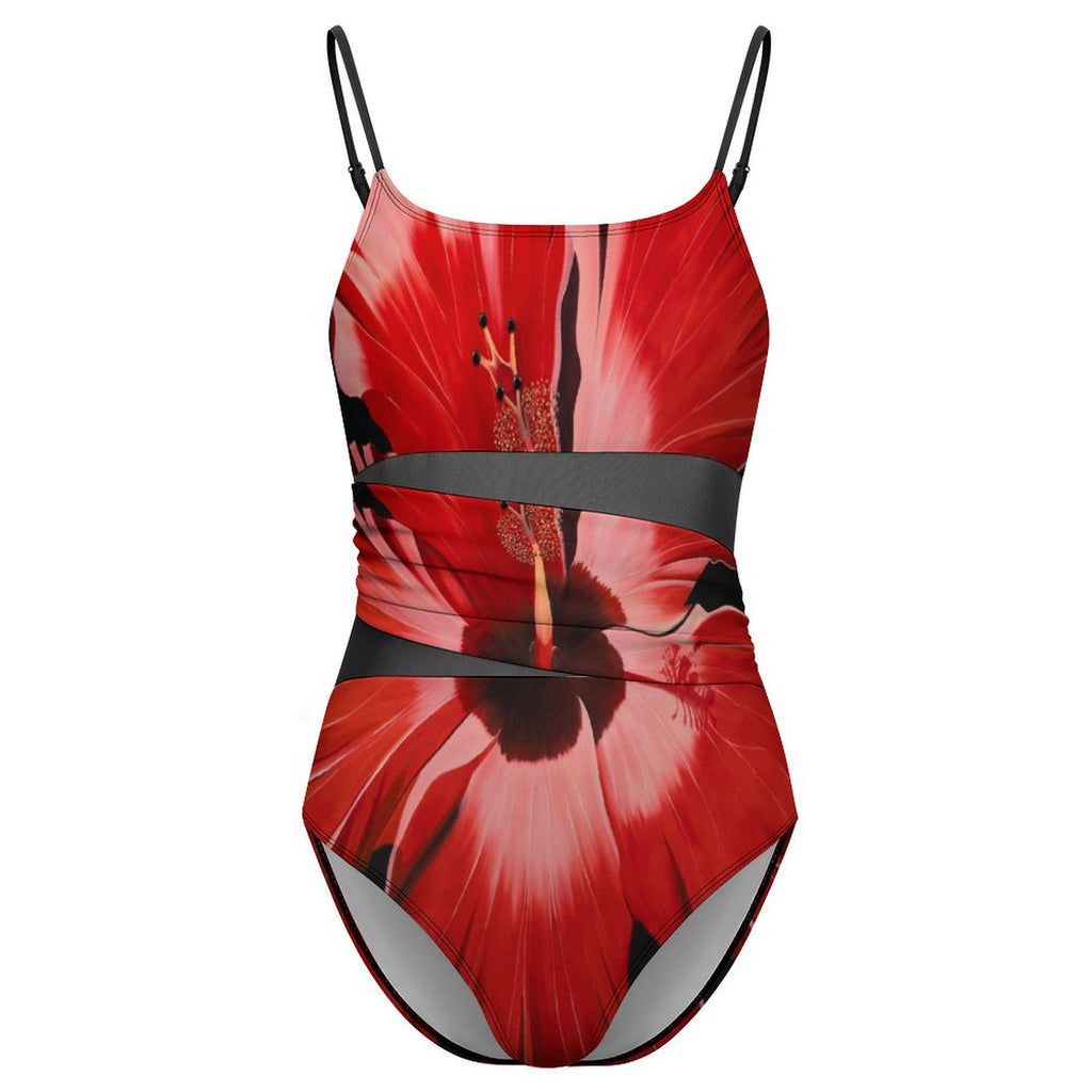 Sonia Giusto - “Rosa China” Art Mesh One-Piece Swimsuit