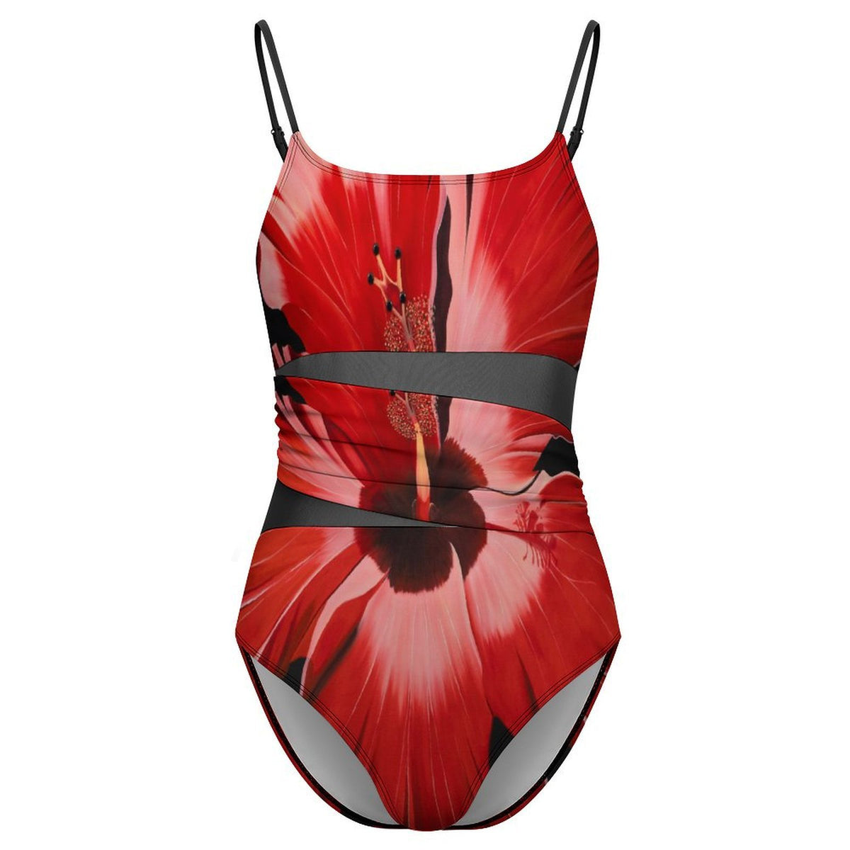 Sonia Giusto - “Rosa China” Art Mesh One-Piece Swimsuit