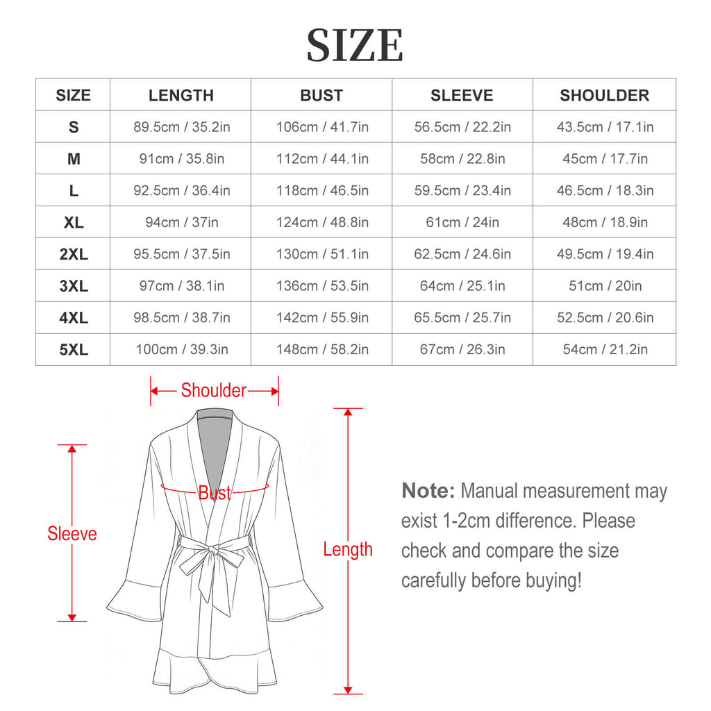 Sonia Giusto – “Rosa China” Art Women’s Ruffle Robe
