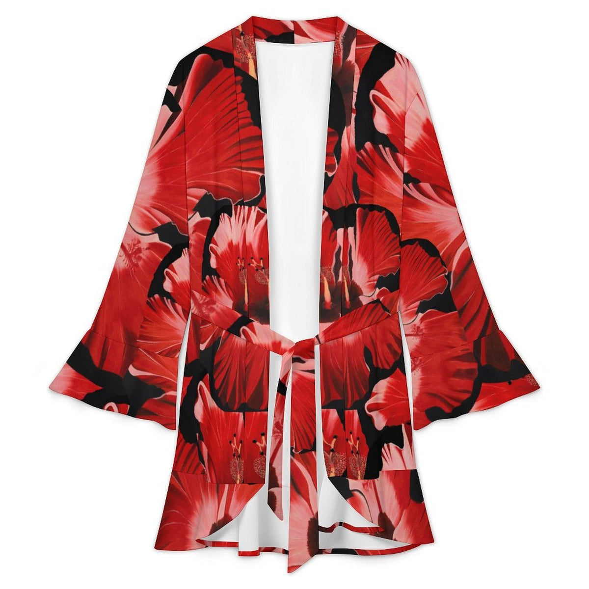 Sonia Giusto – “Rosa China” Art Women’s Ruffle Robe