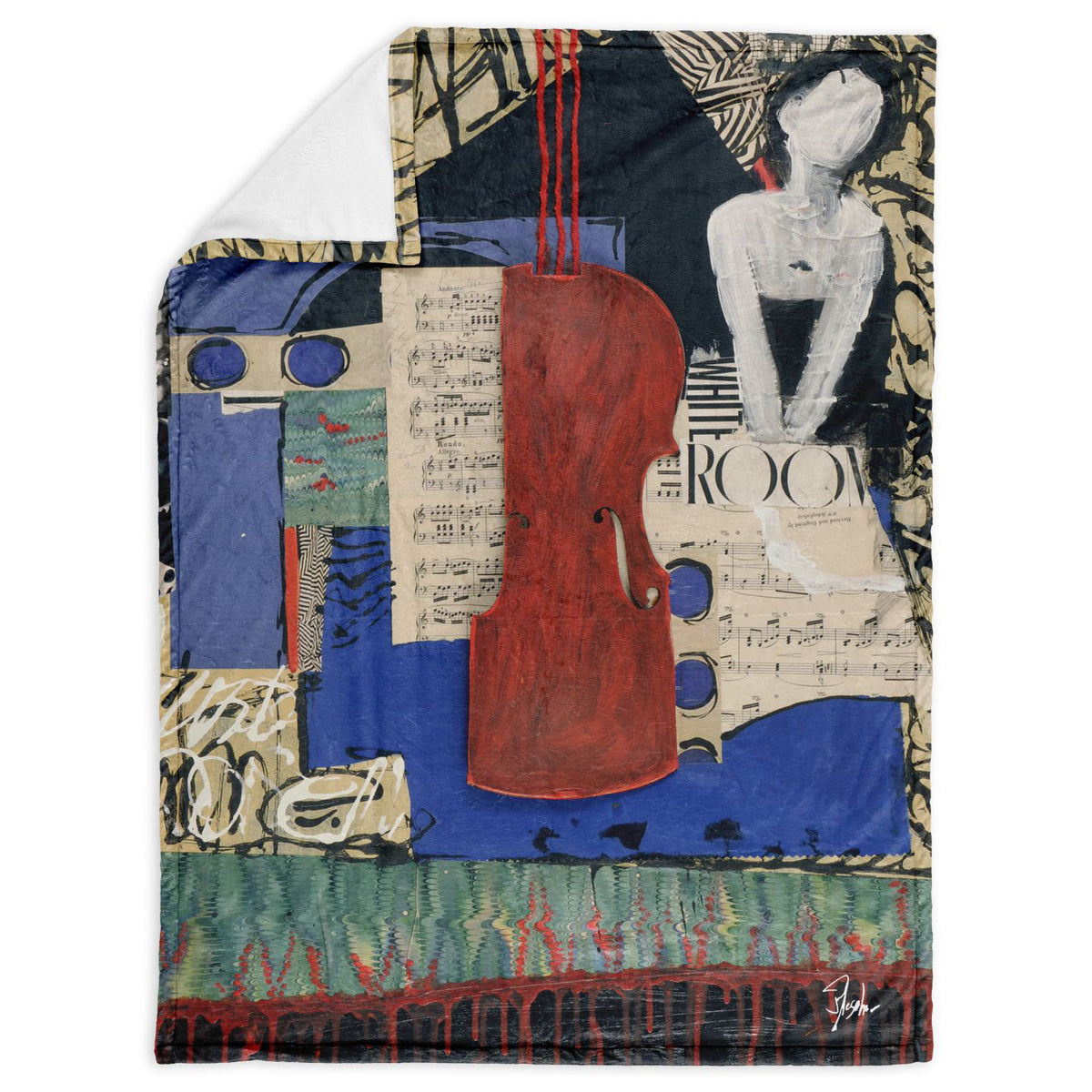 Judy Flescher – “Music Room” Art Blanket